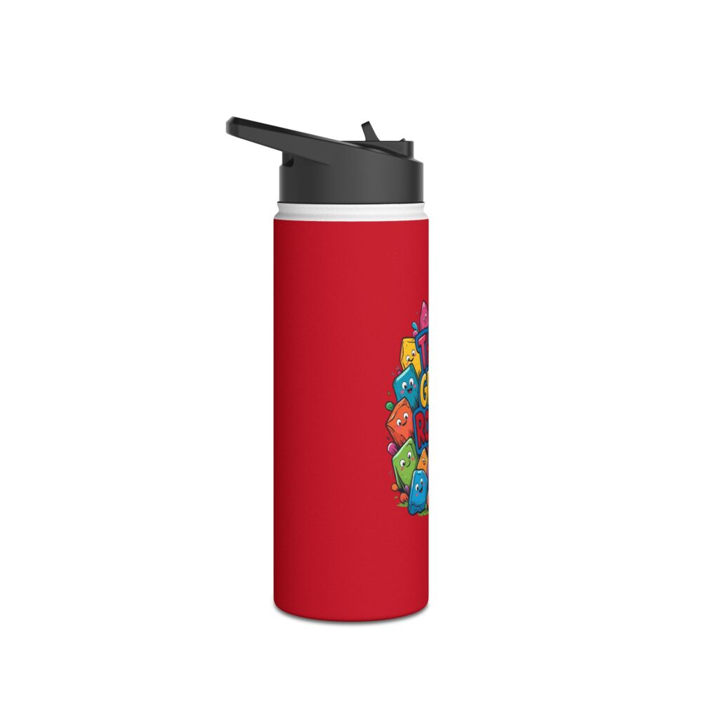 Third Grade Rocks (red) - Stainless Steel Water Bottle - Image 7