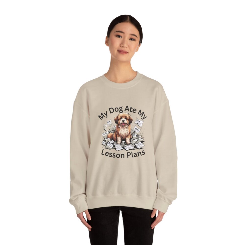 My Dog Ate My Lesson Plans -  Crewneck Sweatshirt - Image 12