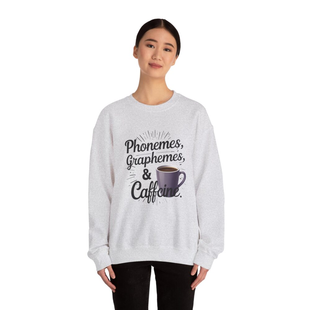 Caffeine & Phonemes Crewneck Sweatshirt | - Image 8