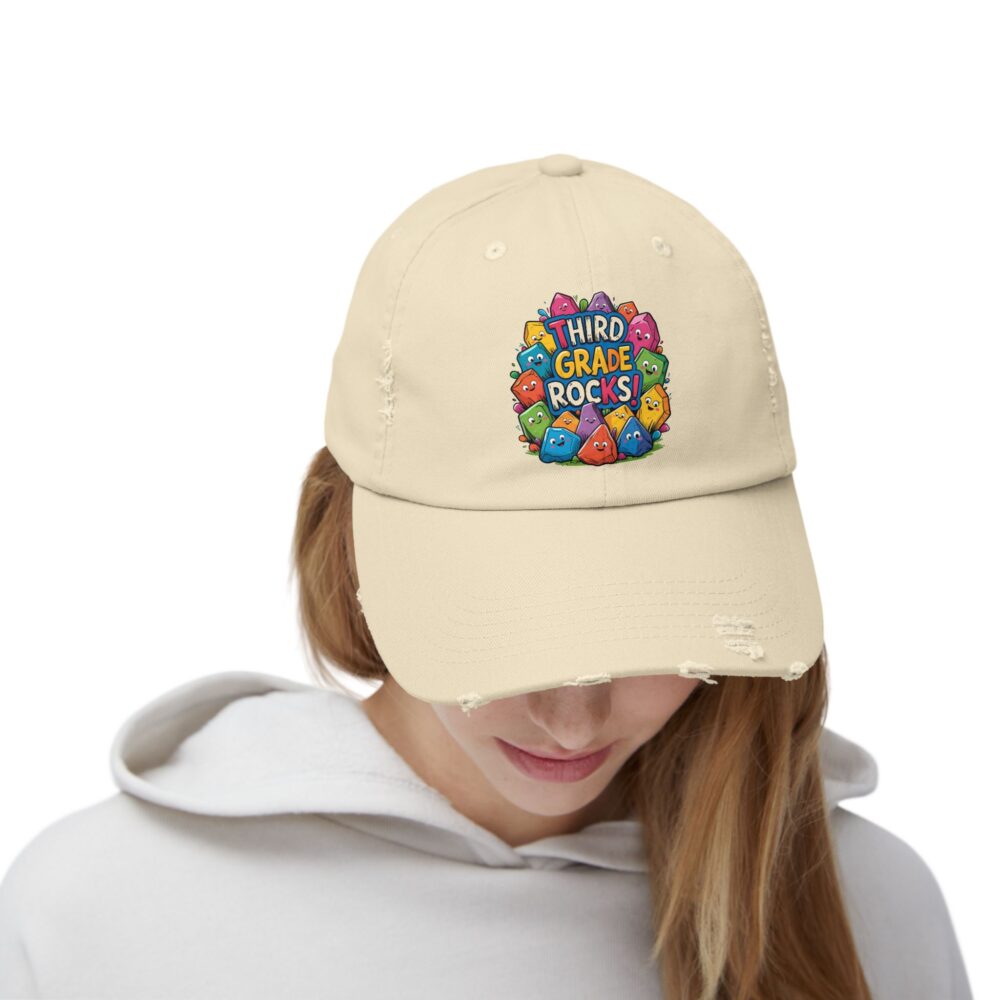 Third Grade Rocks, Unisex Adjustable Baseball Cap - Image 8