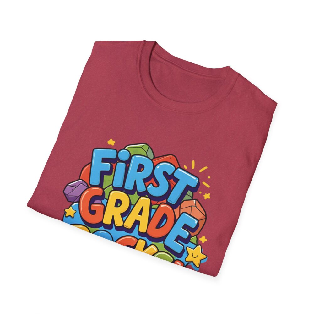 First Grade Rocks - Unisex Soft style T-Shirt - Image 60