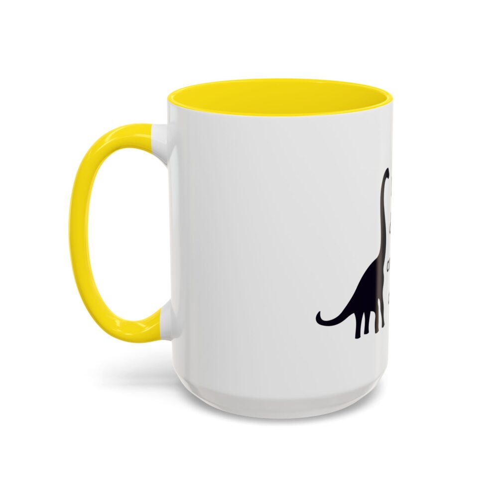 Dinosaurs Didn't Read, and Now They are Extinct (B&W) - Coffee Mug - Image 63