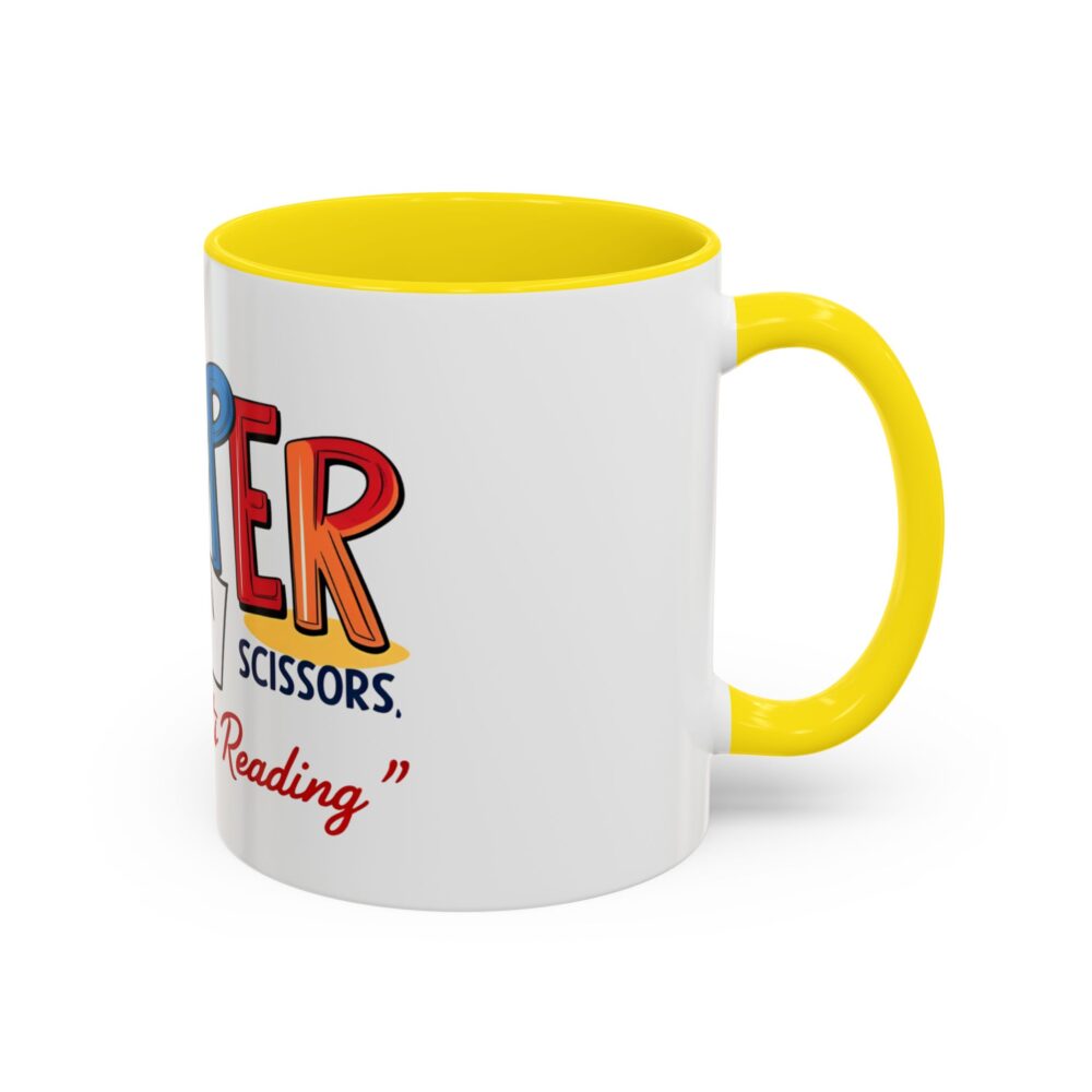 Rock, Paper, Scissors, Nothing Beats Reading - Coffee Mug - Image 50