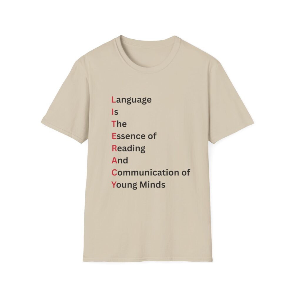 LITERACY - Unisex Soft style T-Shirt - Image 5