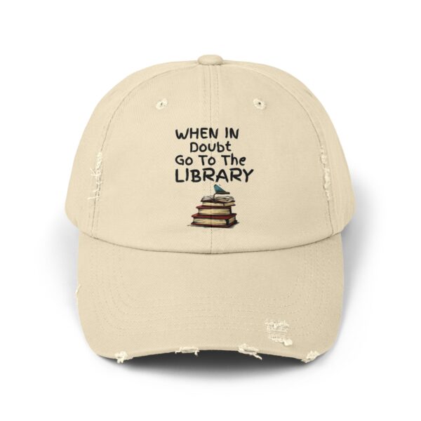 When in Doubt Go To The Library - Unisex Adjustable Baseball Cap