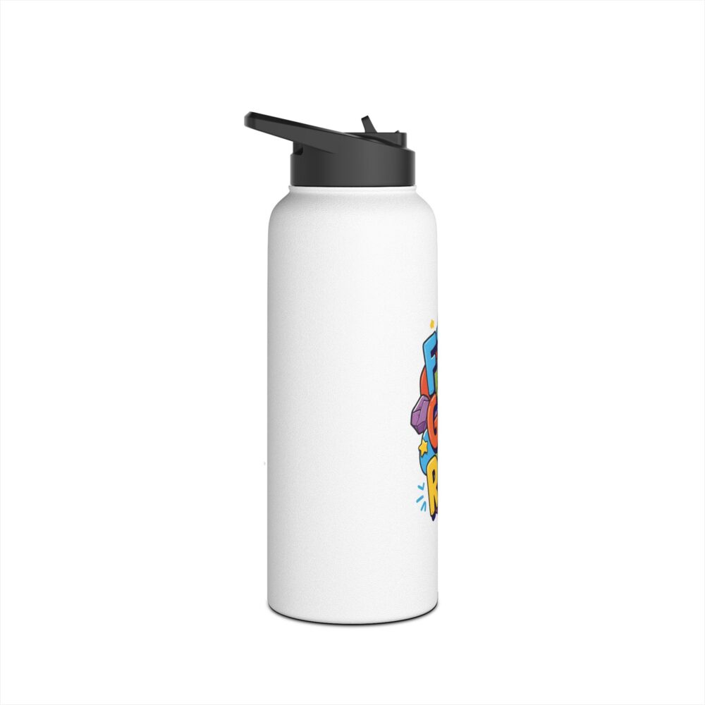 First Grade Rocks (white) - Stainless Steel Water Bottle - Image 11
