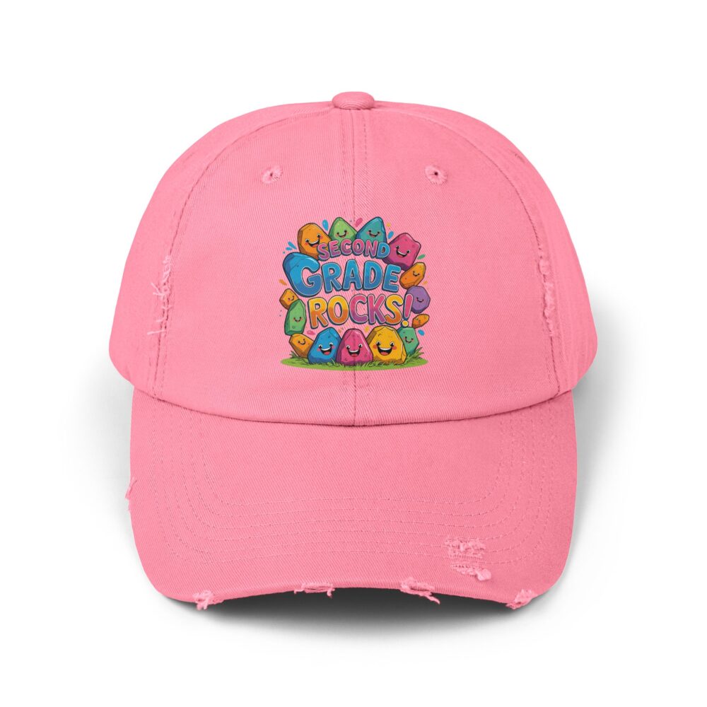 Second Grade Rocks, Unisex Adjustable Baseball Cap - Image 25