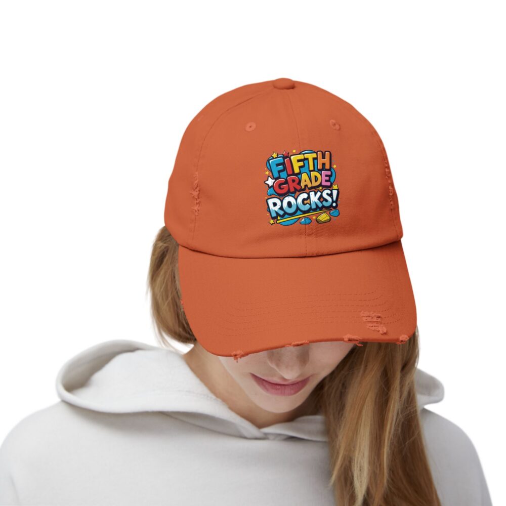 Fifth Grade Rocks, Unisex Adjustable Baseball Cap - Image 12