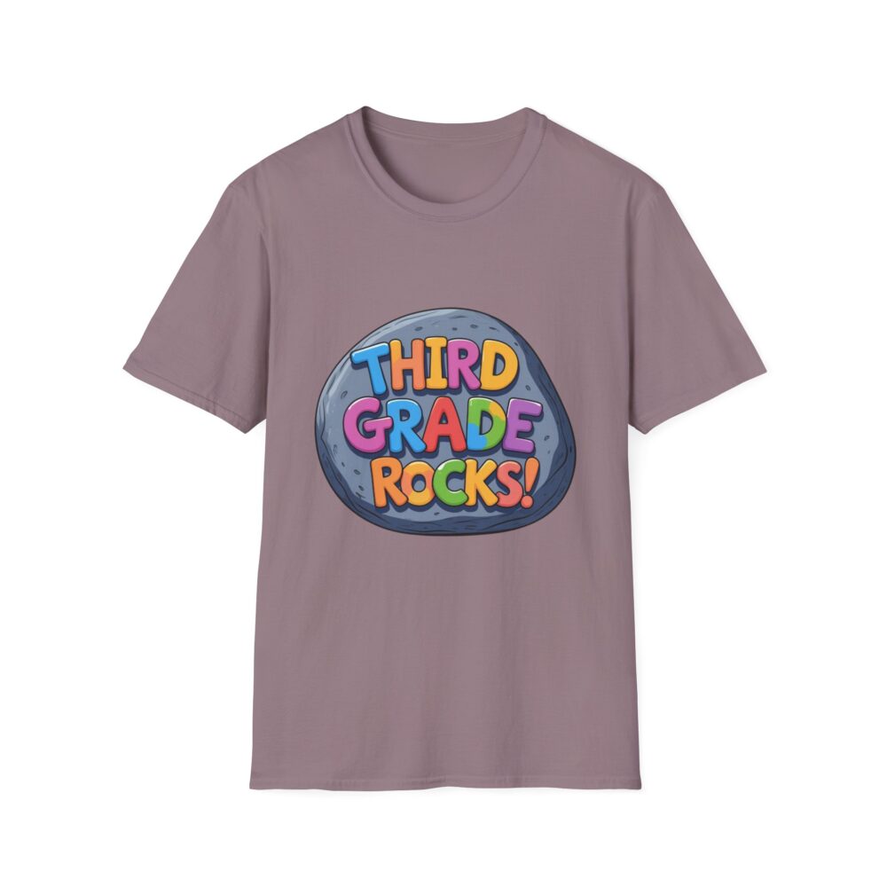 Third Grade Rocks - Unisex Soft style T-Shirt - Image 49