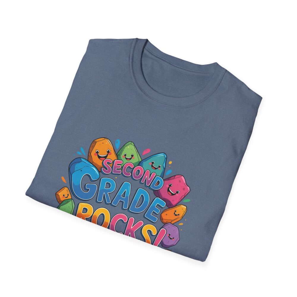Second Grade Rocks - Unisex Soft style T-Shirt - Image 40