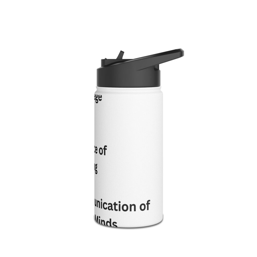 LITERACY - Stainless Steel Water Bottle - Image 4