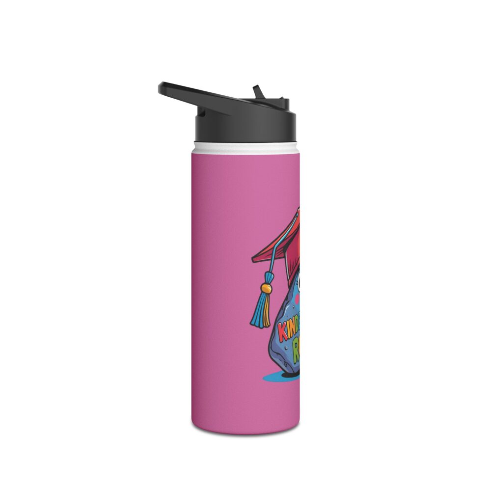 Kindergarten Rocks (pink) - Stainless Steel Water Bottle - Image 7