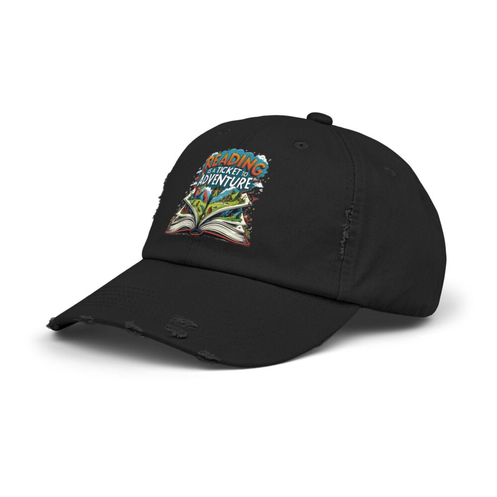 Reading is a Ticket to Adventure - Unisex Adjustable Baseball Cap - Image 2