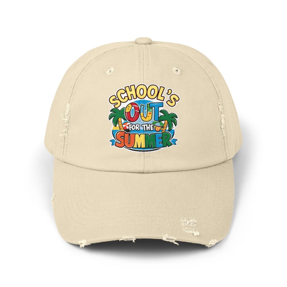 School's Out - Fun Summer Hat, Unisex Adjustable Baseball Cap - Image 5