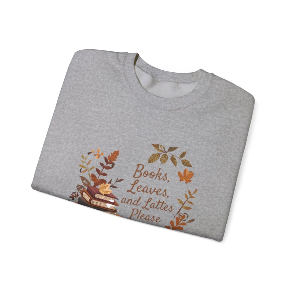 Books, Leaves, and Lattes Please-Crewneck Sweatshirt - Image 15