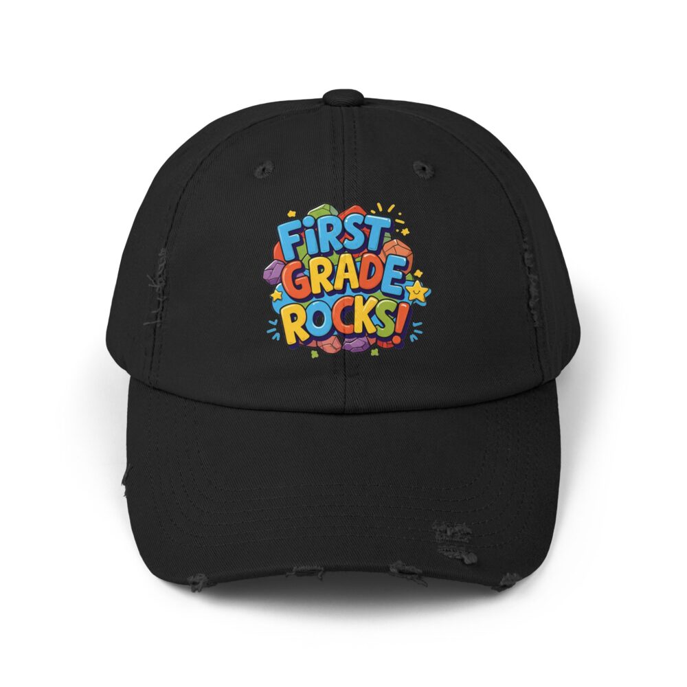 First Grade Rocks, Unisex Adjustable Baseball Cap