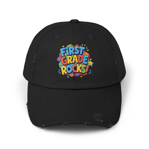 First Grade Rocks, Unisex Adjustable Baseball Cap
