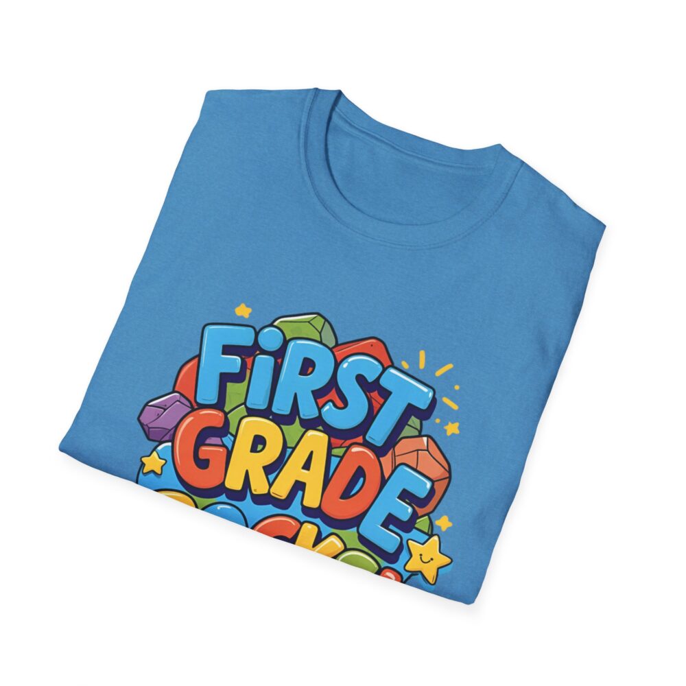 First Grade Rocks - Unisex Soft style T-Shirt - Image 24