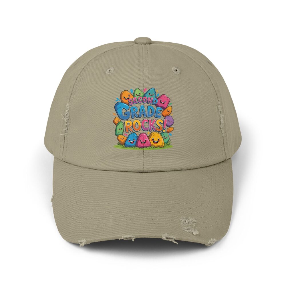 Second Grade Rocks, Unisex Adjustable Baseball Cap - Image 13