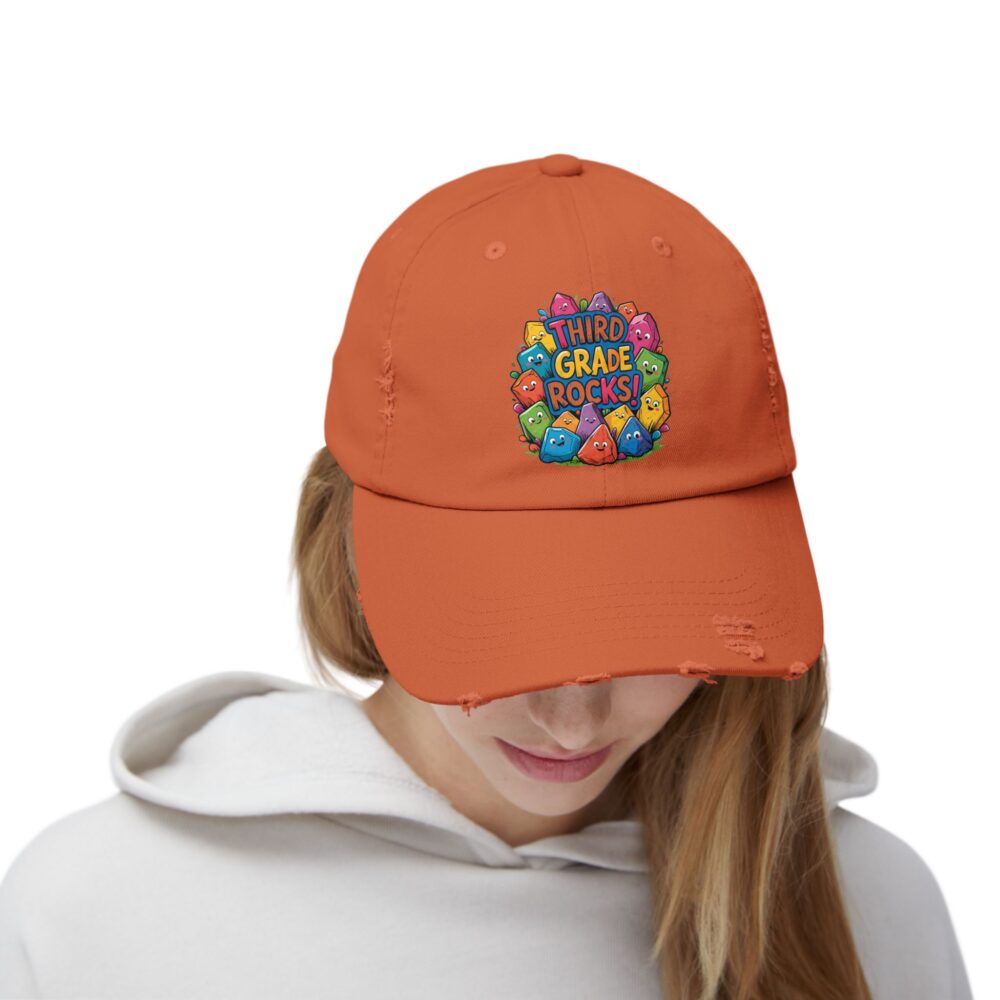 Third Grade Rocks, Unisex Adjustable Baseball Cap - Image 12