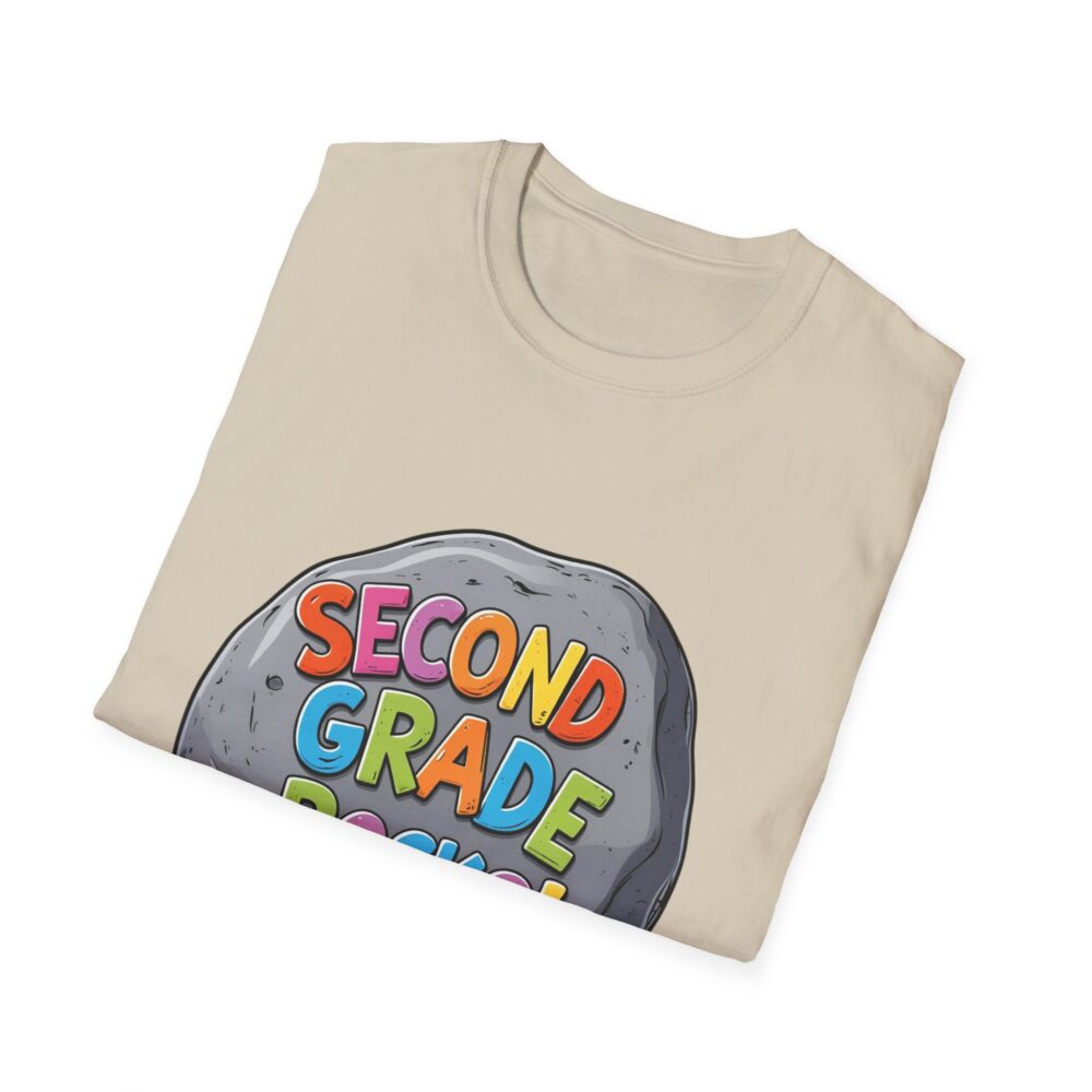Second Grade Rocks - Unisex Soft style T-Shirt - Image 12