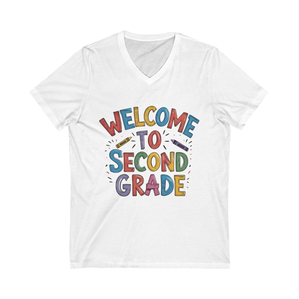 Welcome to Second Grade - Unisex V-Neck Tee