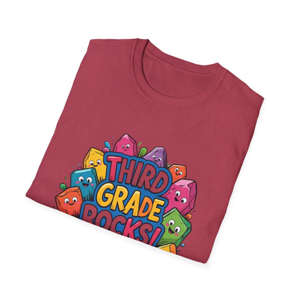 Third Grade Rocks - Unisex Soft style T-Shirt - Image 60