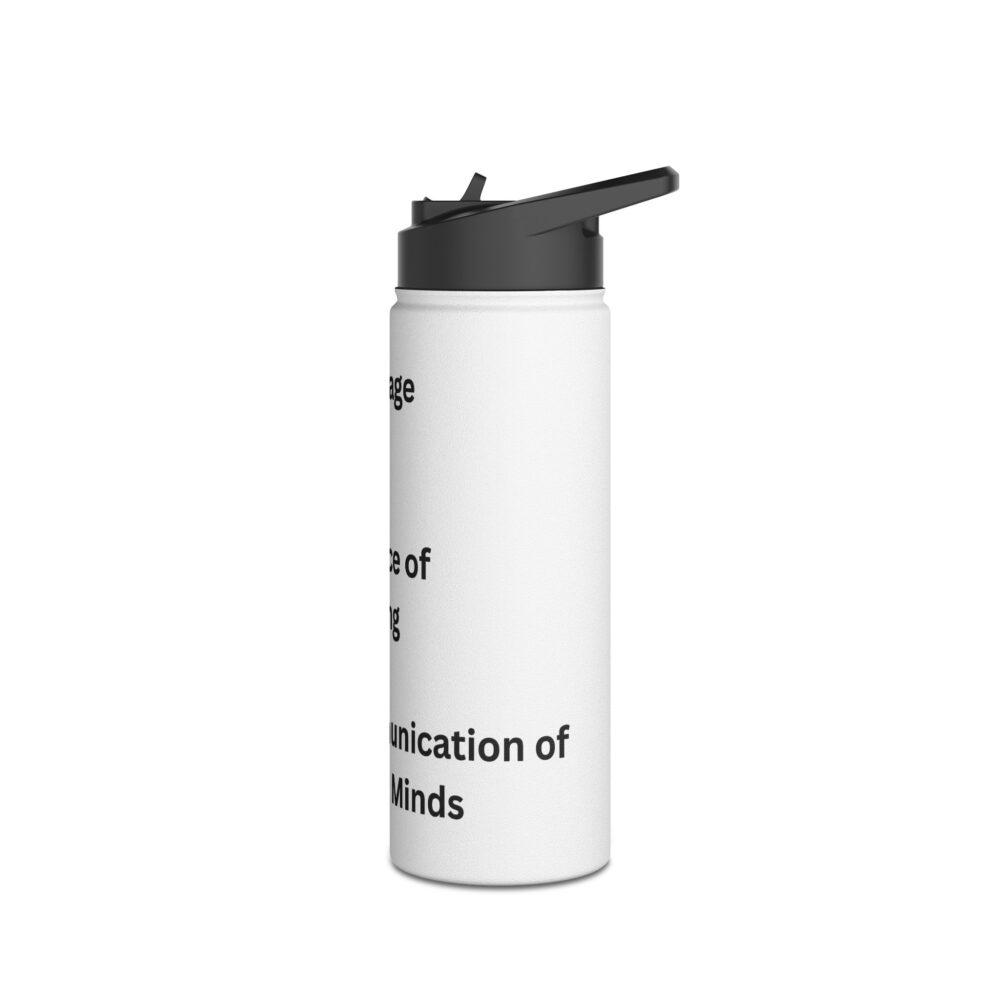 LITERACY - Stainless Steel Water Bottle - Image 8