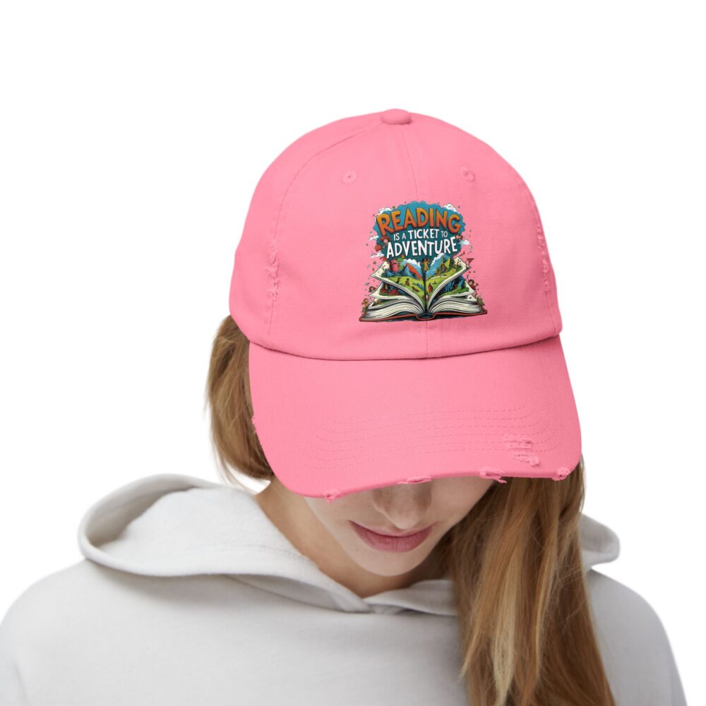 Reading is a Ticket to Adventure - Unisex Adjustable Baseball Cap - Image 28