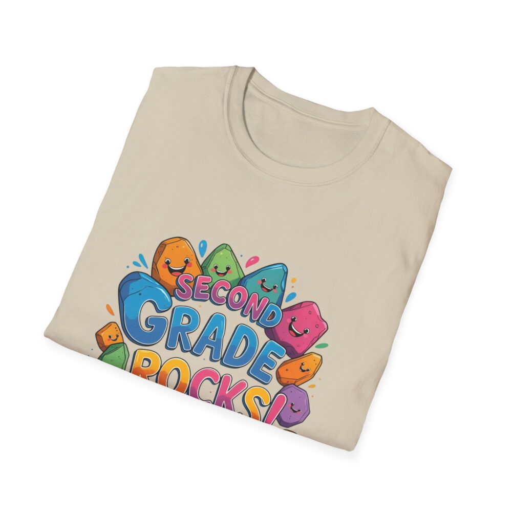 Second Grade Rocks - Unisex Soft style T-Shirt - Image 12