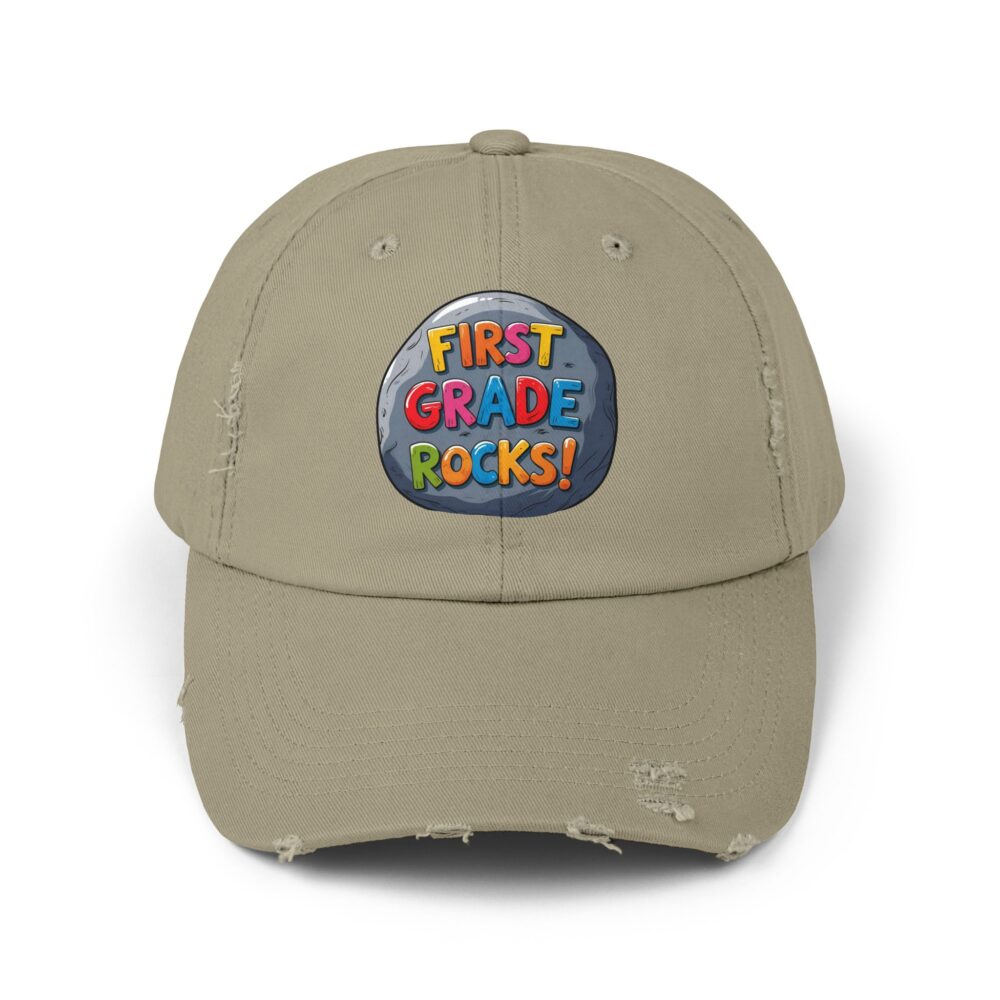 First Grade Rocks, Unisex Adjustable Baseball Cap - Image 13