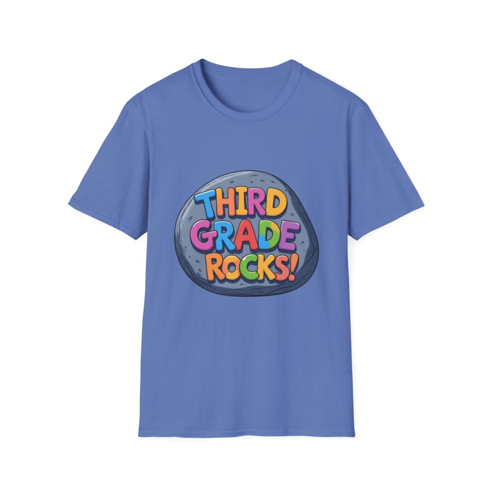 Third Grade Rocks - Unisex Soft style T-Shirt - Image 29