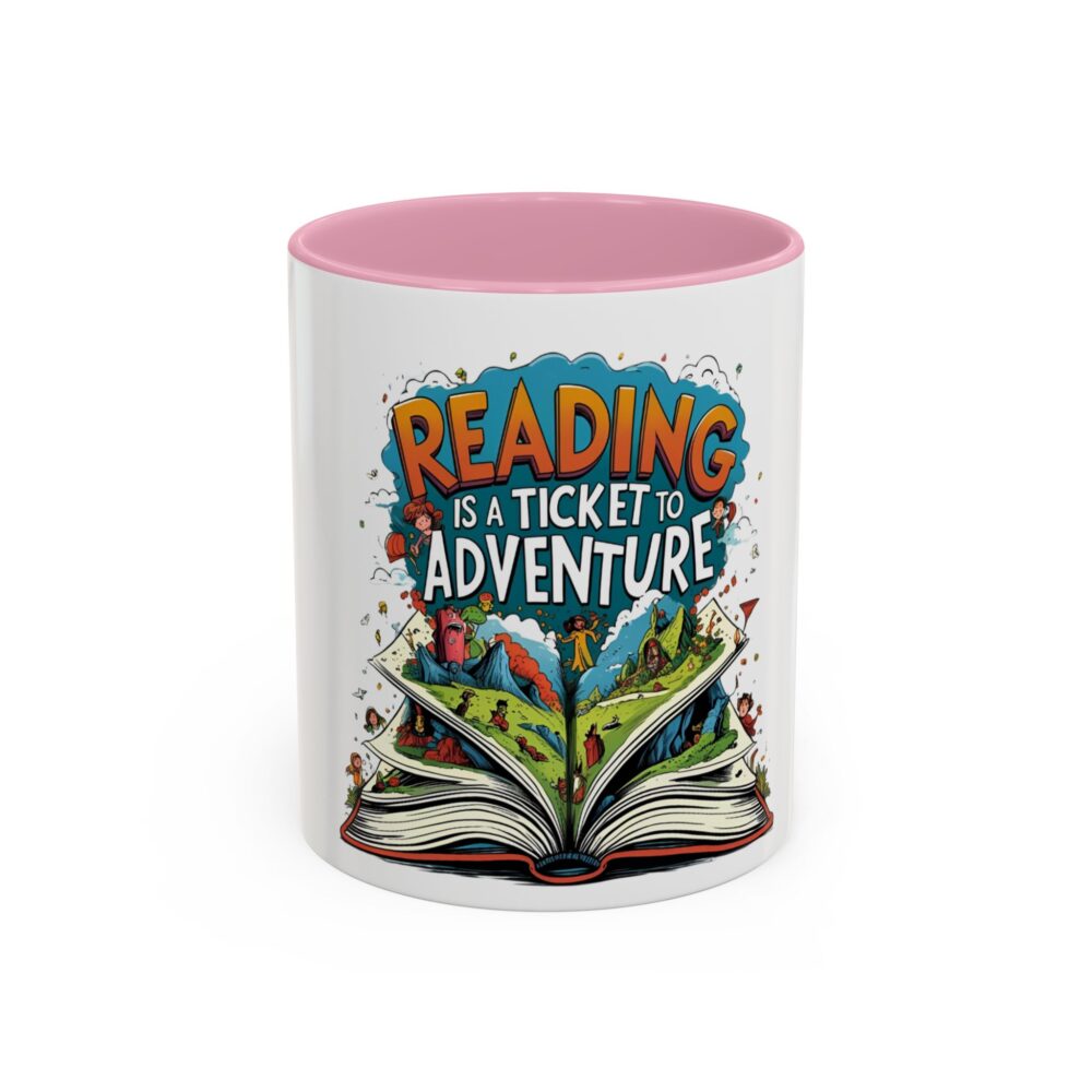 Reading is a Ticket to Adventure - Colorful Mugs (11oz, 15oz) - Image 21