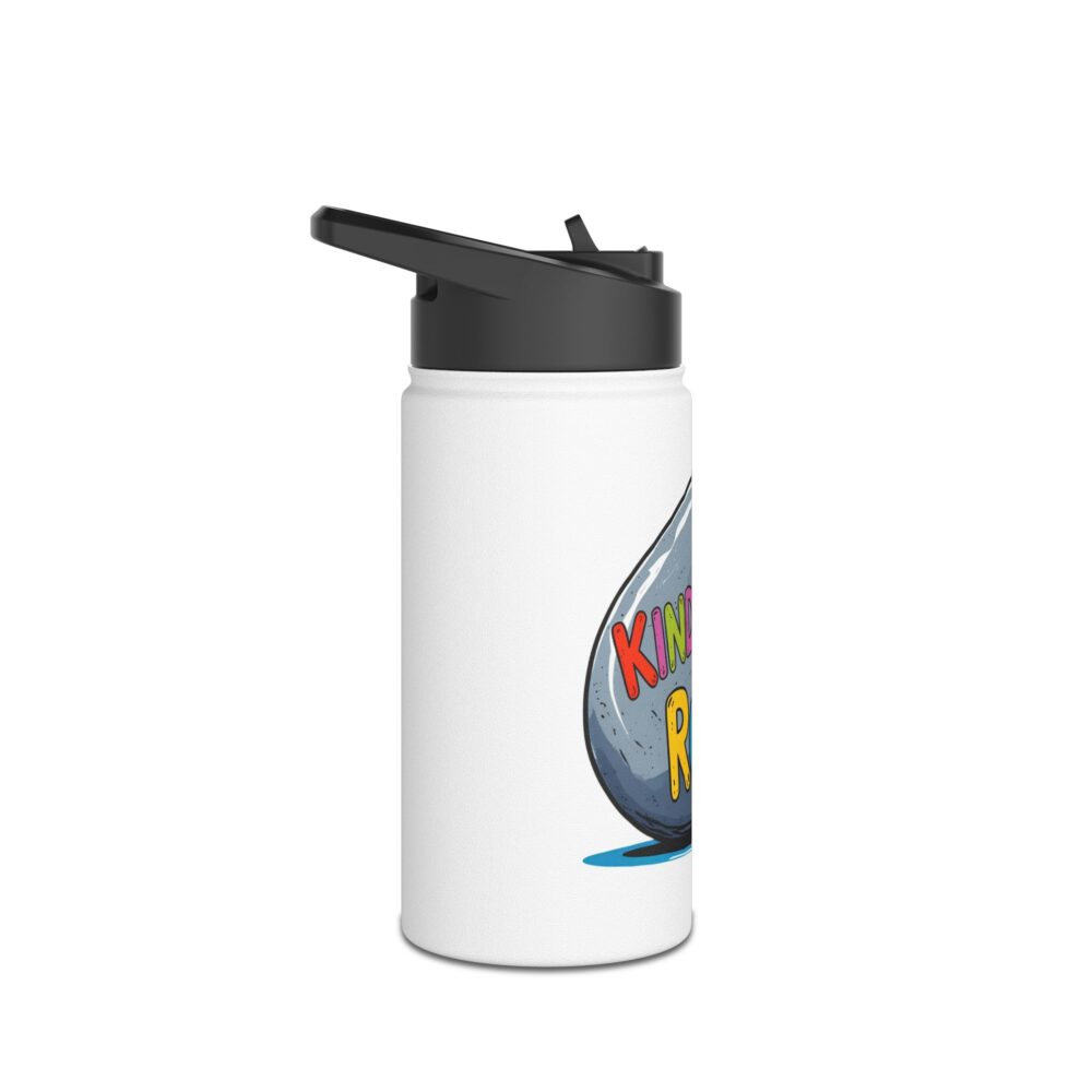 Kindergarten Rocks (white) - Stainless Steel Water Bottle - Image 3
