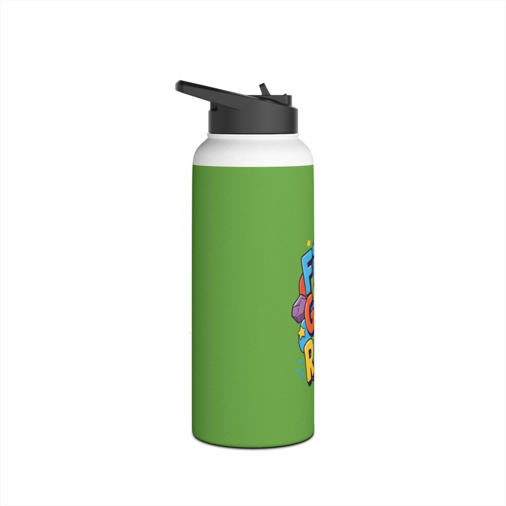 First Grade Rocks (green) - Stainless Steel Water Bottle - Image 11