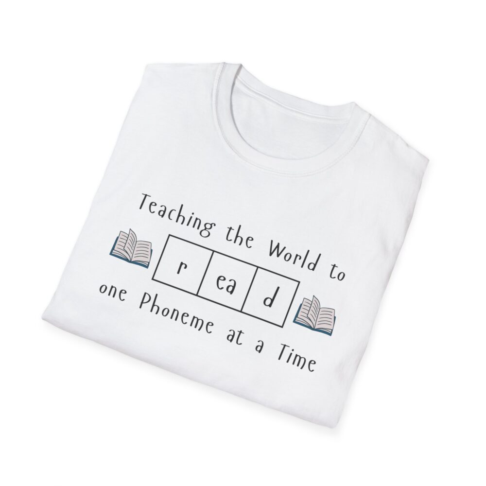 Teaching the World to "Read" One Phoneme at a Time - Unisex Soft style T-Shirt - Image 4