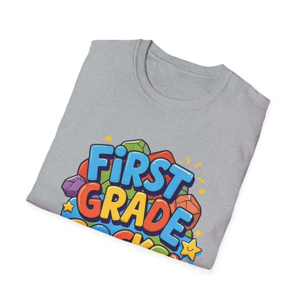 First Grade Rocks - Unisex Soft style T-Shirt - Image 16