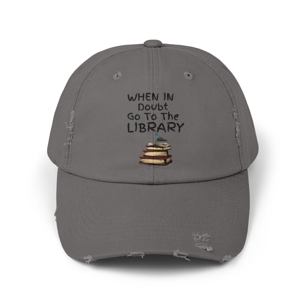 When in Doubt Go To The Library - Unisex Adjustable Baseball Cap - Image 17