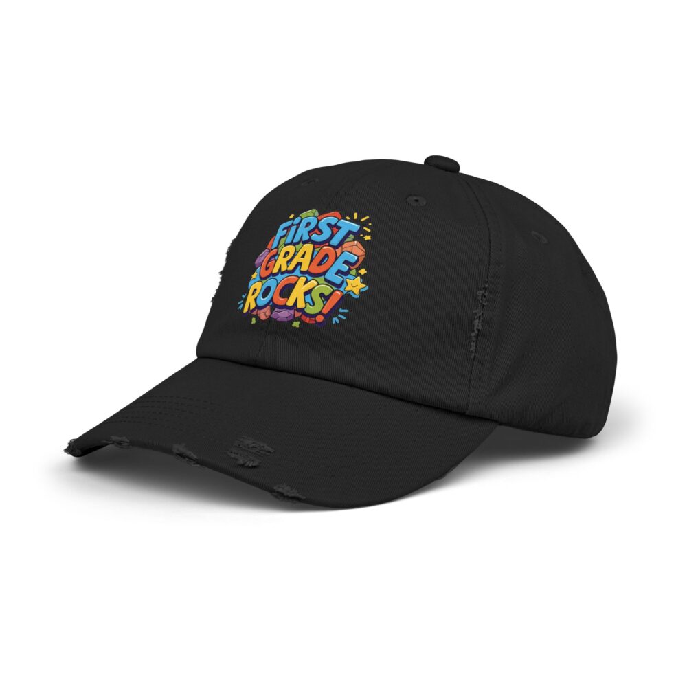 First Grade Rocks, Unisex Adjustable Baseball Cap - Image 2