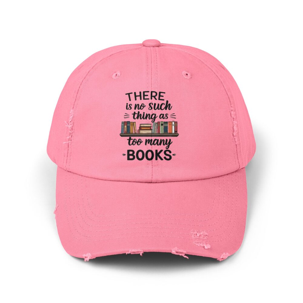 There is no Such Thing as Too Many Books - Unisex Adjustable Baseball Cap - Image 21