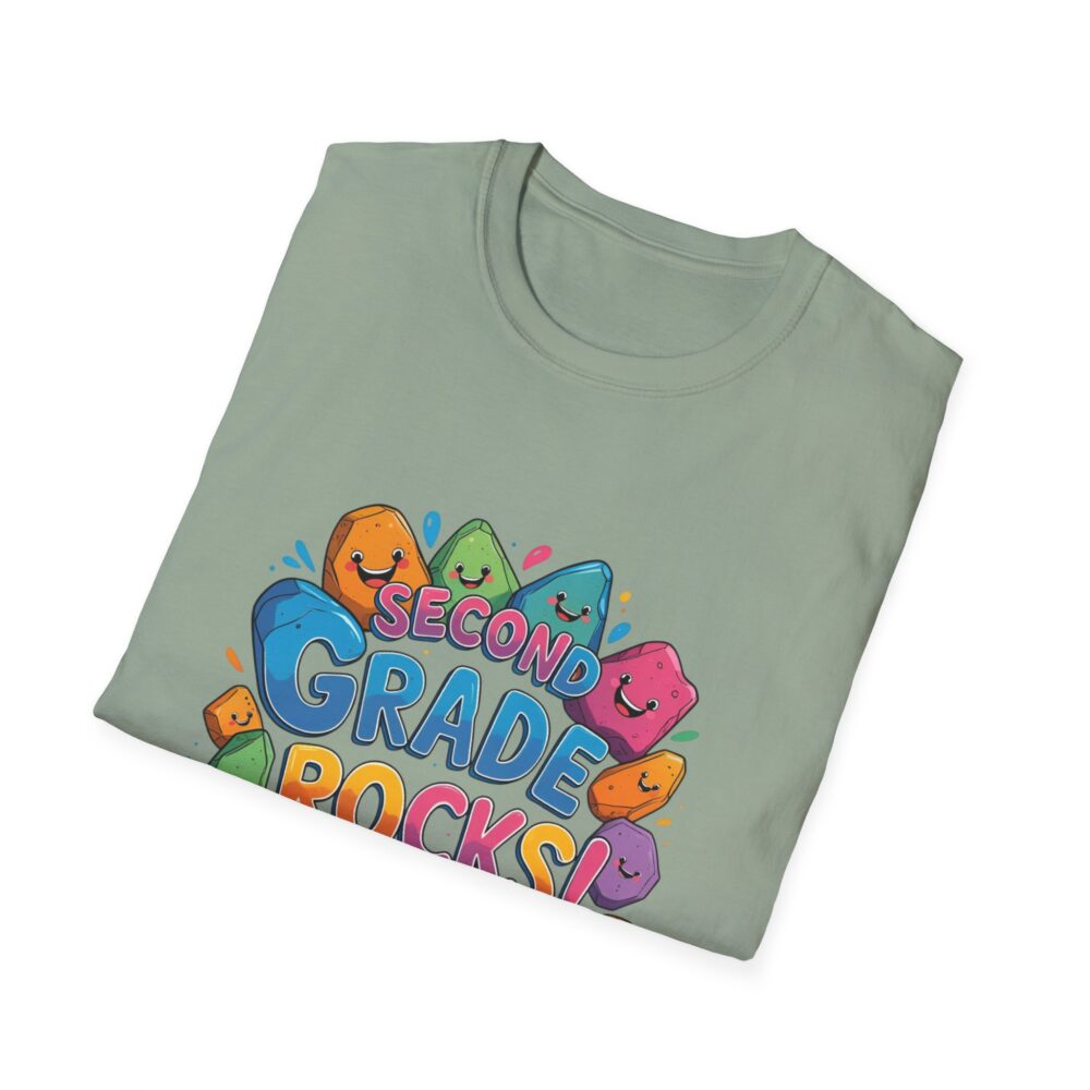 Second Grade Rocks - Unisex Soft style T-Shirt - Image 20