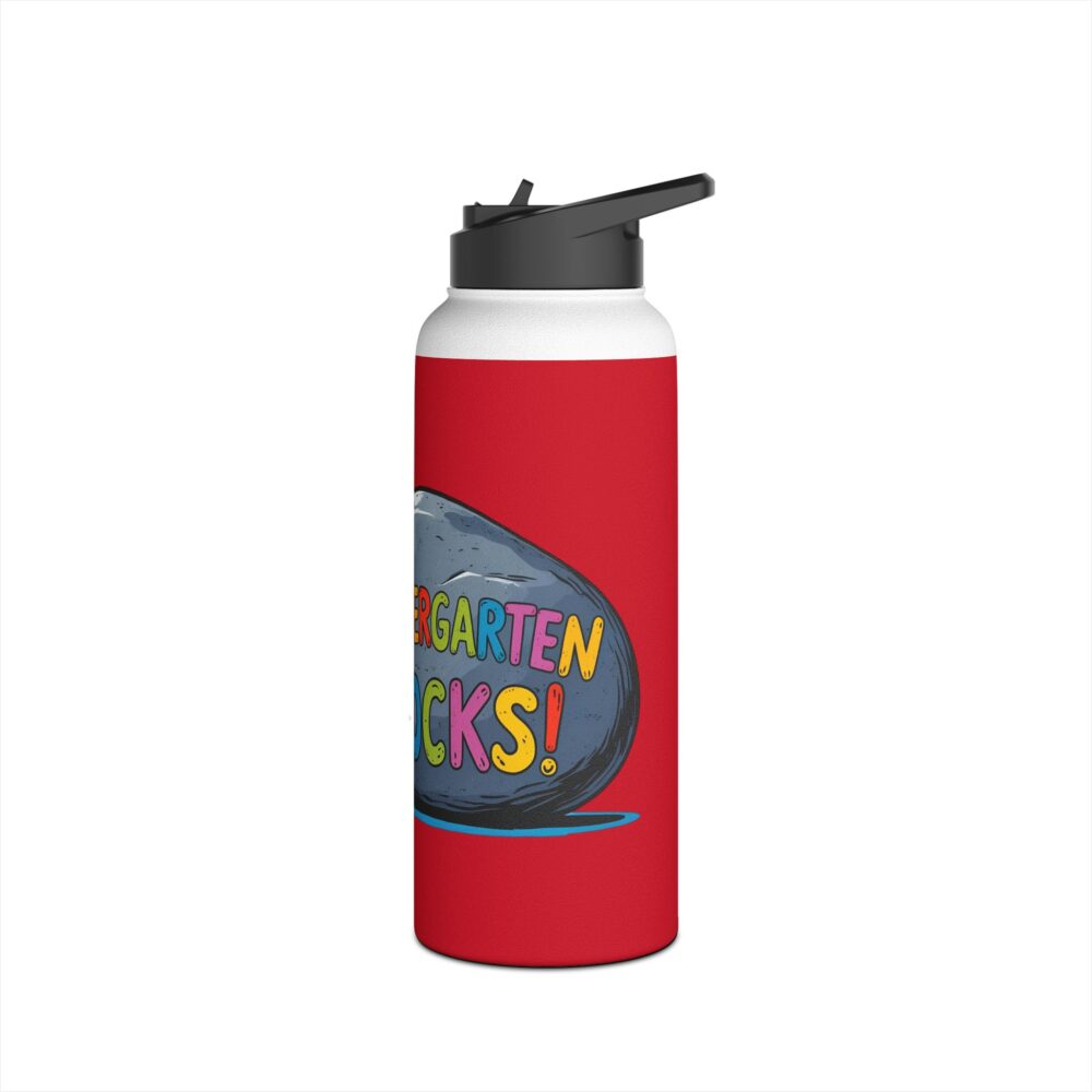 Kindergarten Rocks (red) - Stainless Steel Water Bottle - Image 12