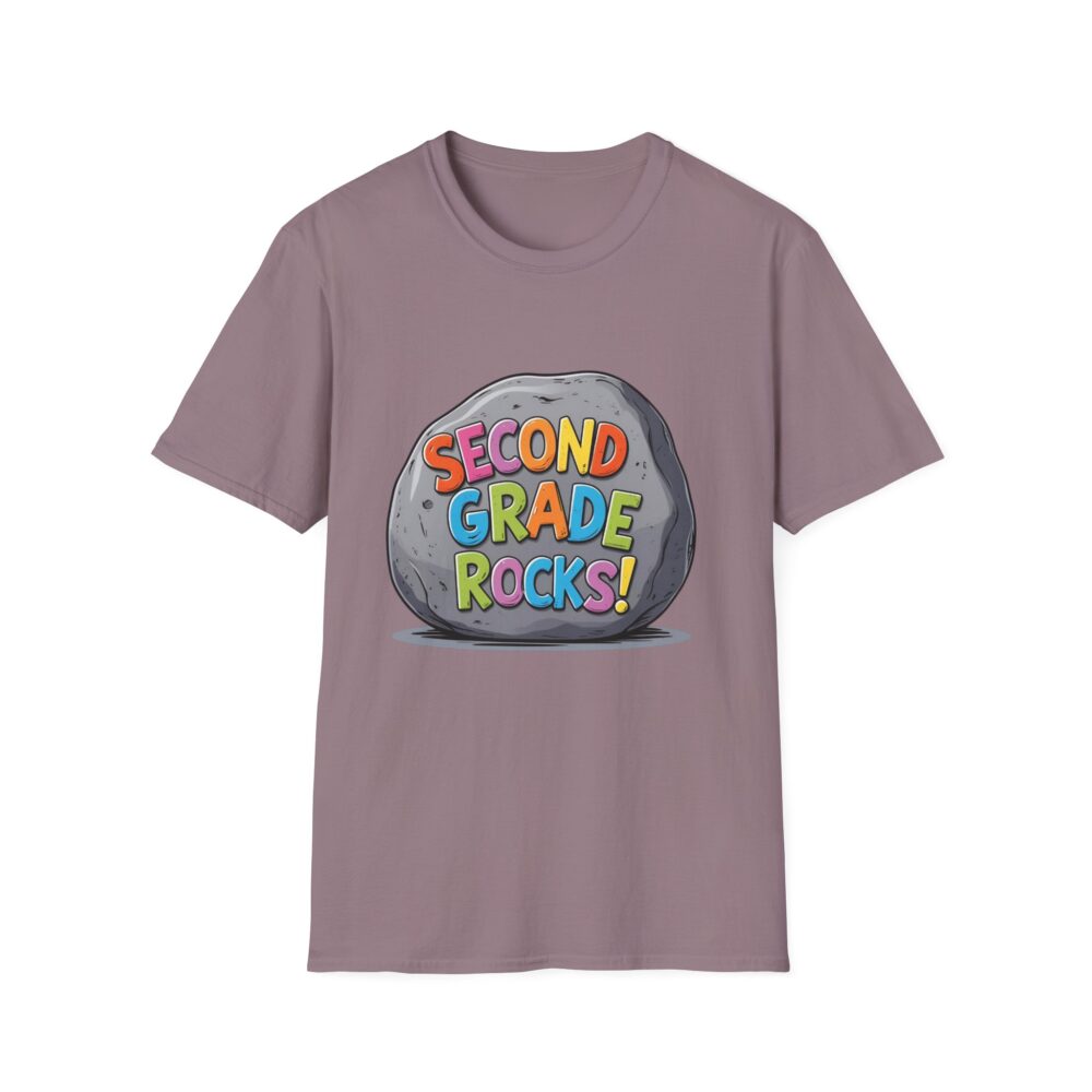 Second Grade Rocks - Unisex Soft style T-Shirt - Image 49
