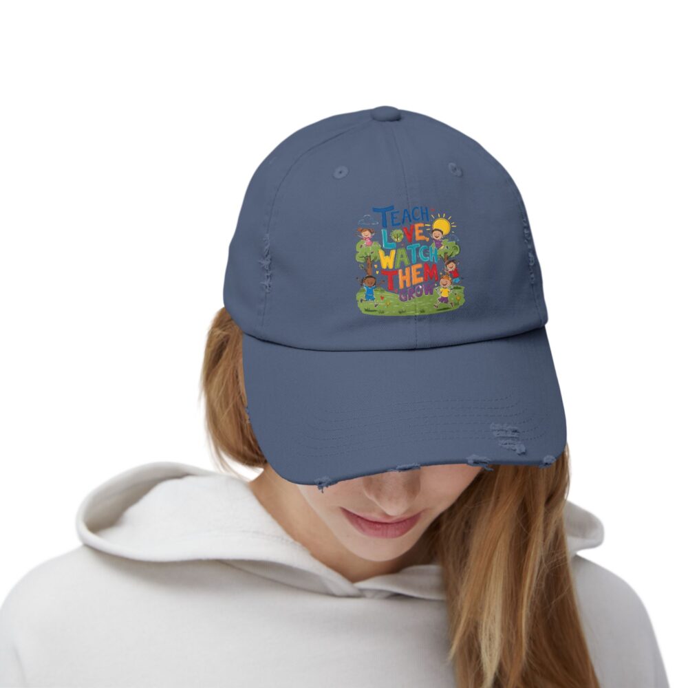 Teach Love Watch Them Grow - Unisex Adjustable Baseball Cap - Image 16