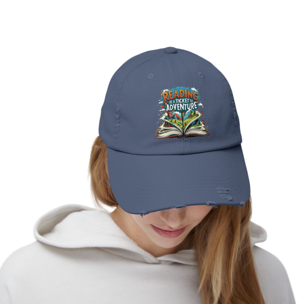 Reading is a Ticket to Adventure - Unisex Adjustable Baseball Cap - Image 20