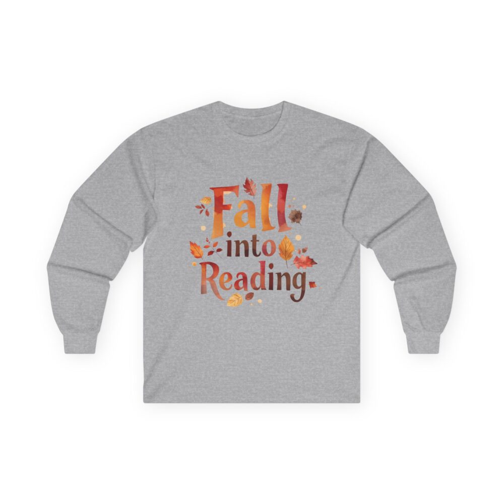 Fall Into Reading - Unisex Long Sleeve Tee - Image 7