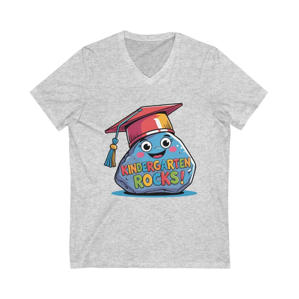 Kindergarten Rocks - Unisex V-Neck Tee - Image 3