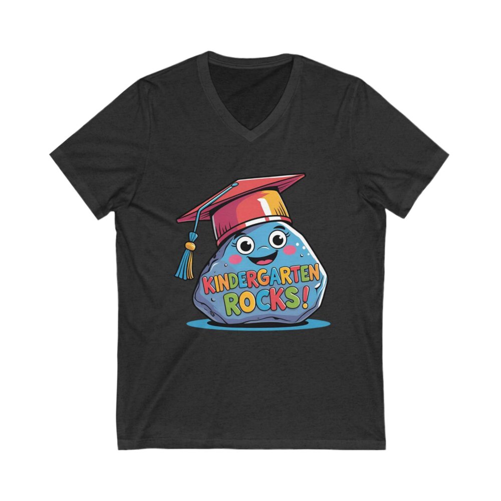 Kindergarten Rocks - Unisex V-Neck Tee - Image 17