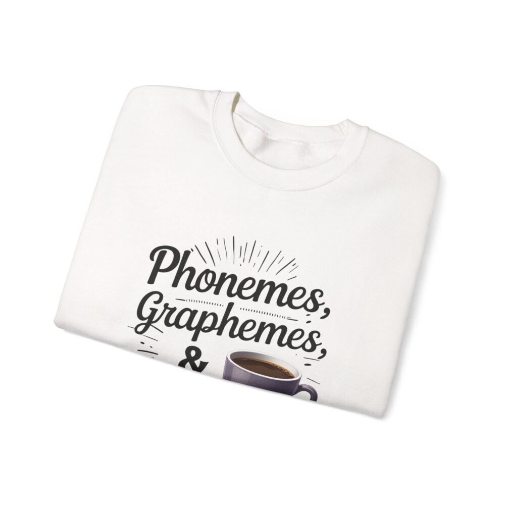 Caffeine & Phonemes Crewneck Sweatshirt | - Image 3