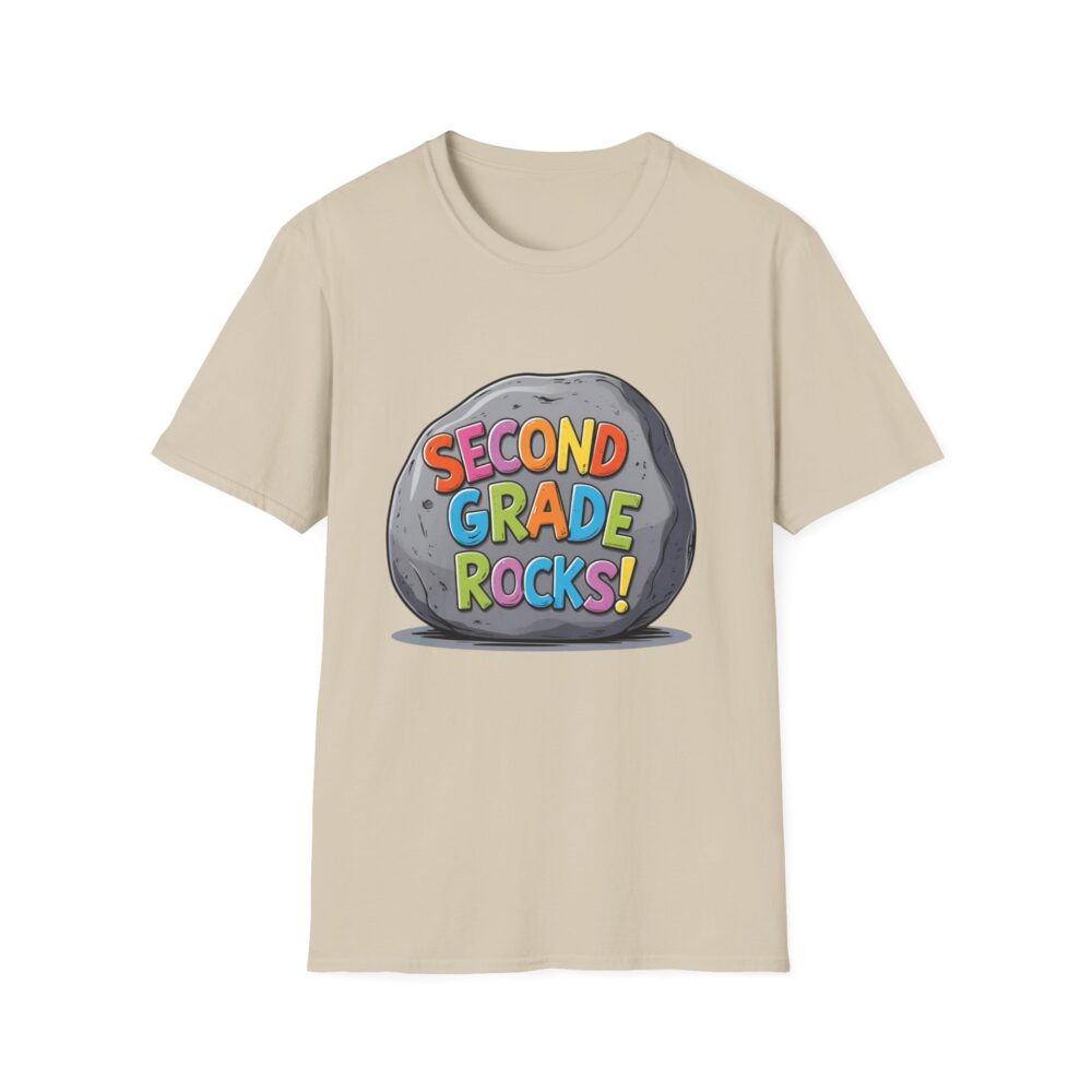 Second Grade Rocks - Unisex Soft style T-Shirt - Image 9